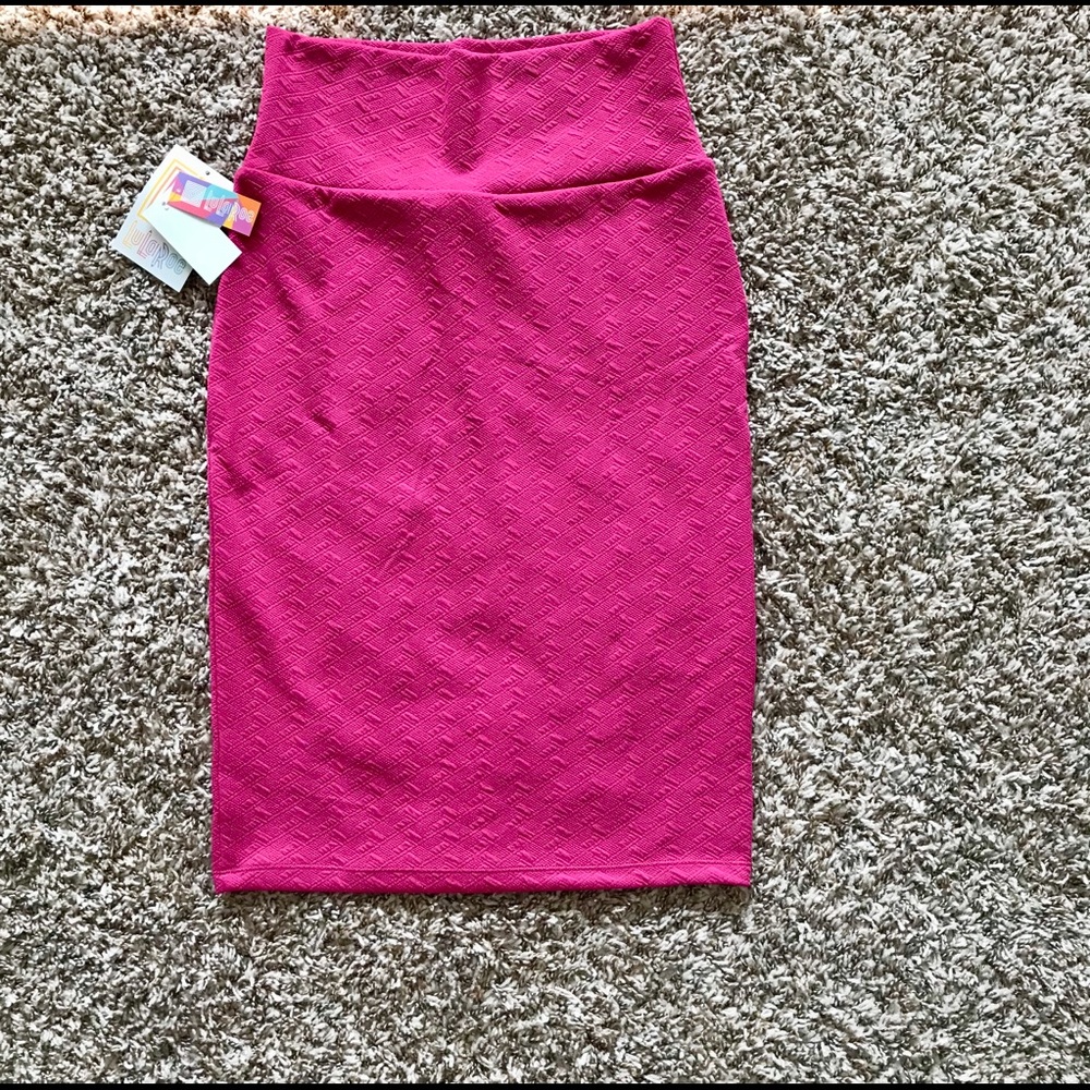 NWT LuLaRoe Cassie Solid Pink Pencil Skirt
